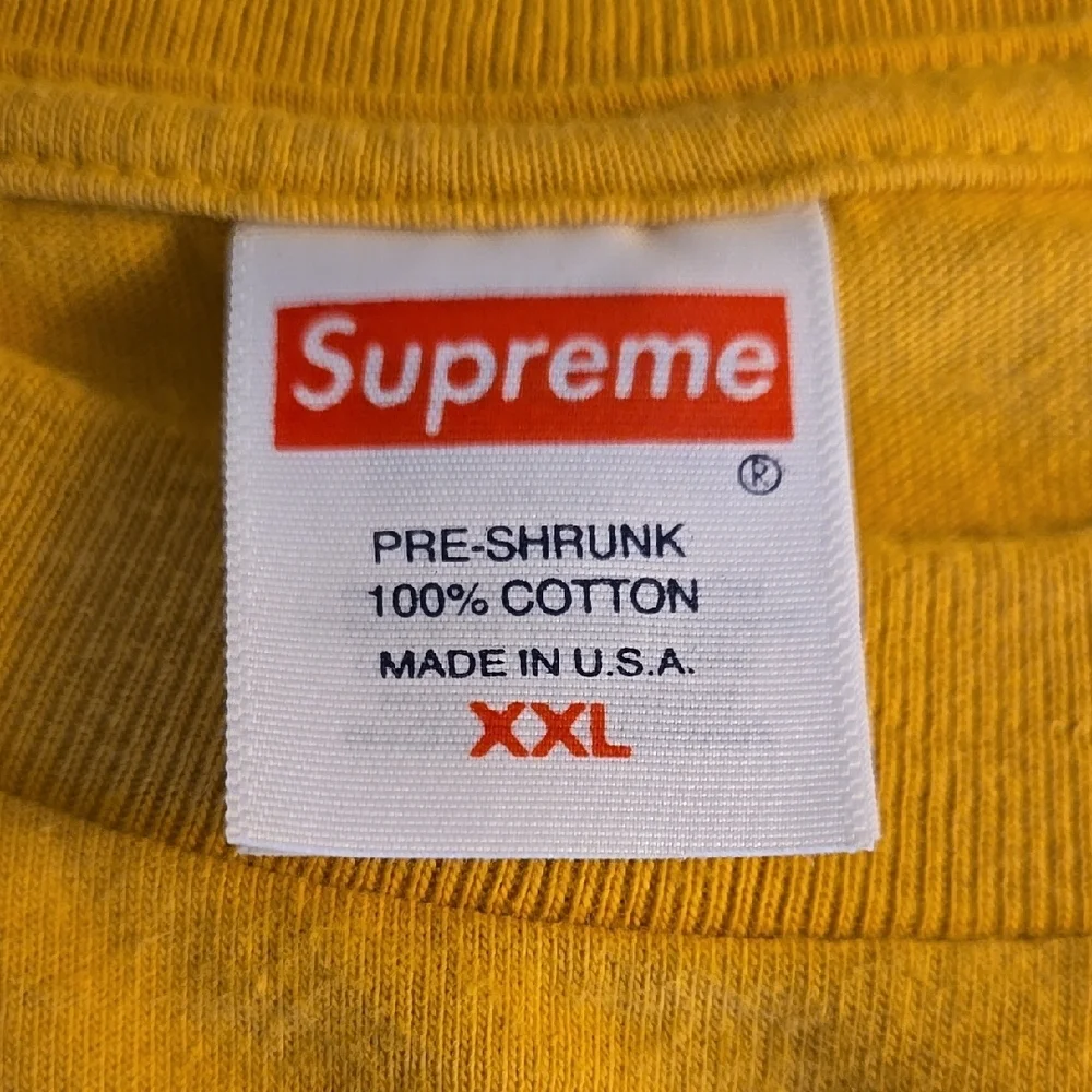 Supreme Yellow T-Shirt - Picture 3 of 7